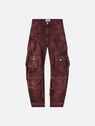 THE ATTICO ''Fern'' red and burgundy denim long pants Red/Burgundy 247WCP84D088729