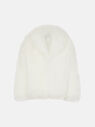 THE ATTICO White short coat WHITE 248WCB44FUR2001