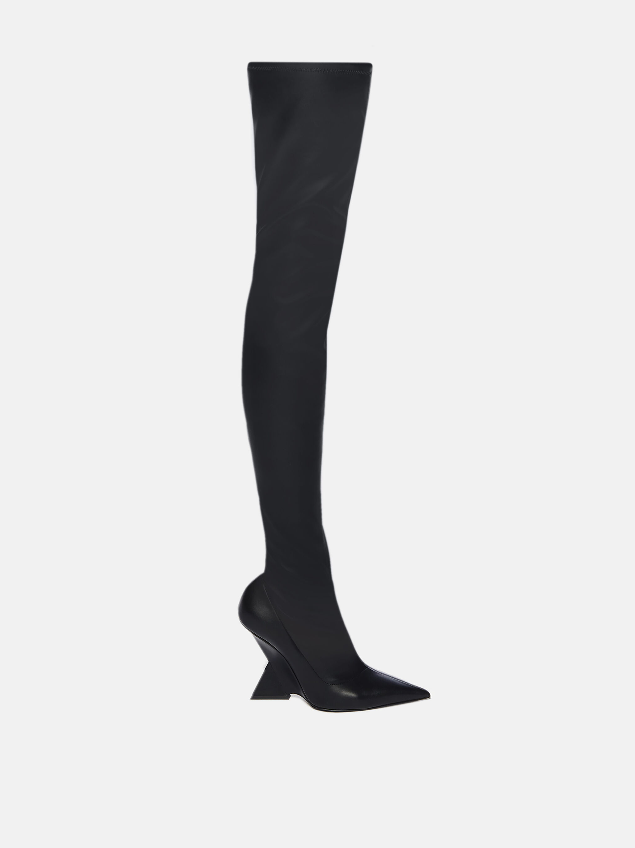 ''Cheope'' black thigh high for Women | THE ATTICO®