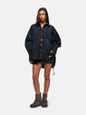 THE ATTICO Navy and pirate black short coat Navy blazer/ pirate black SPEWCB68C108831