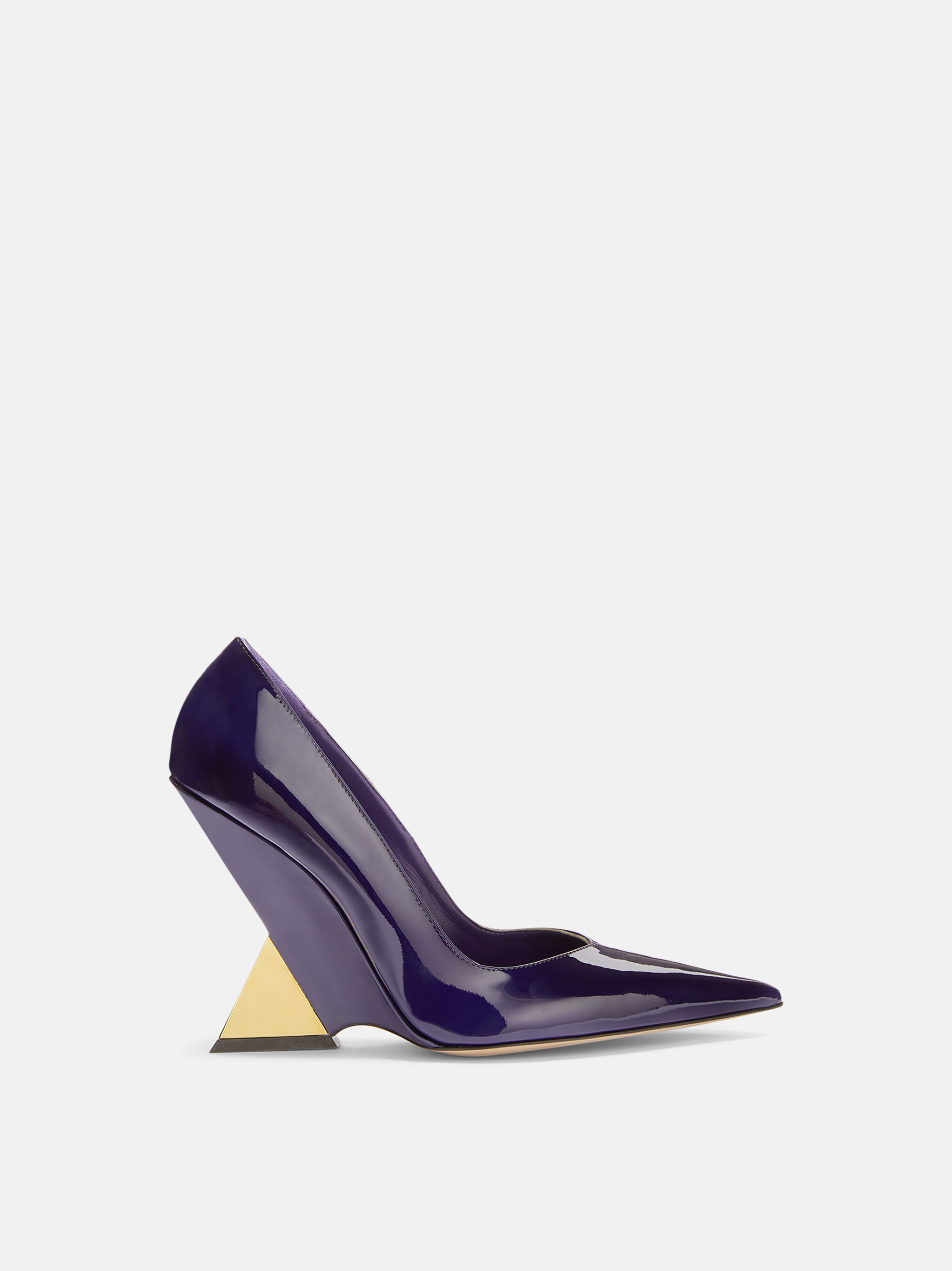 Cheope'' electric blue and gold pump for Women | THE ATTICO®