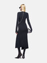 THE ATTICO Black midi dress BLACK 248WCM158E100100