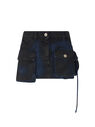 THE ATTICO Navy and pirate black ''Fay'' mini skirt Navy blazer/ pirate black SPEWCS136C108831