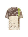 THE ATTICO Multicolor green, brown and beige t-shirt Multicolor green/brown/beige SPEWCT331J025B826