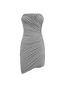 THE ATTICO Grey mini dress GREY 247WCA308V082084