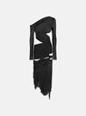 THE ATTICO Black midi dress BLACK 246WCM151A014100