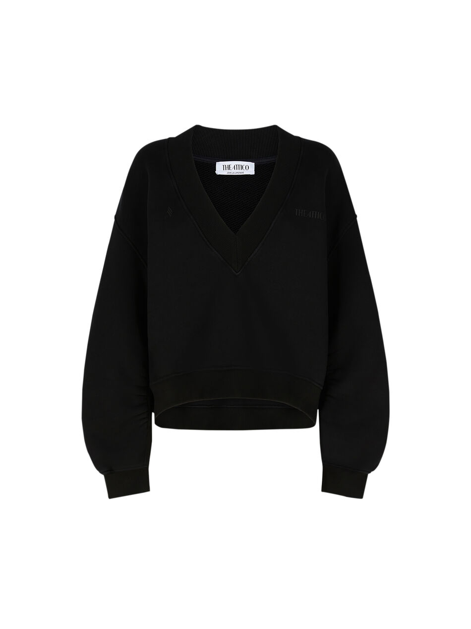 Black fade sweatshirt for Women | THE ATTICO®