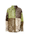 THE ATTICO Multicolor green, brown and beige shirt Multicolor green/brown/beige SPEWCH15C077P826