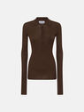 THE ATTICO Dark brown sweater dark brown 248WCK112KWS001204