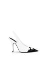 THE ATTICO ''Fiona'' white and black slingback WHITE/BLACK 248WS812L102S020