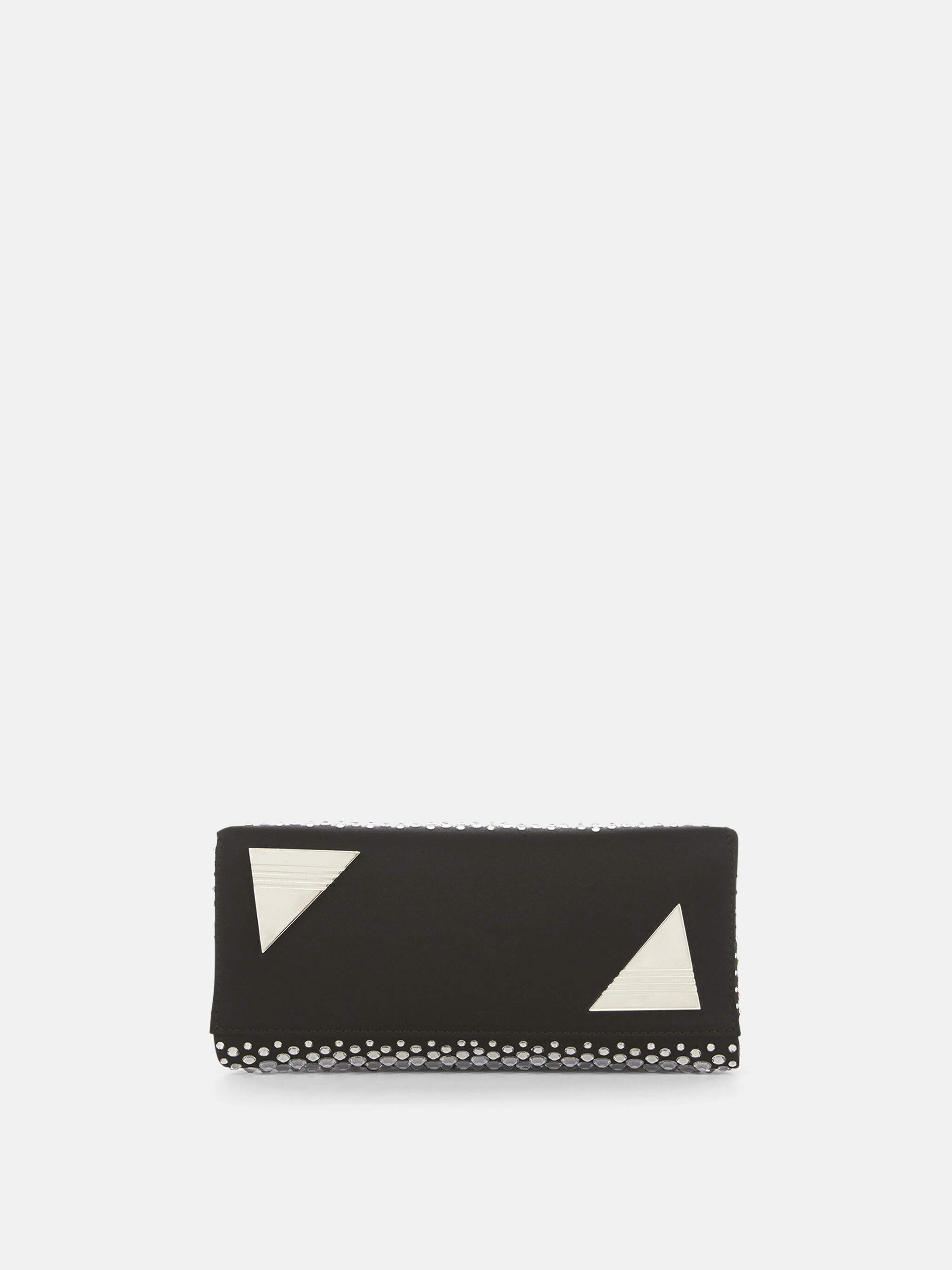 THE ATTICO ''Midnight'' black and crystal mini clutch female Black and  Crystal