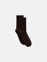 THE ATTICO Black and brown socks BLACK/BROWN 247WAK21C101048