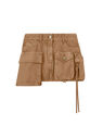 THE ATTICO ''Fay'' khaki mini skirt Cachi 247WCS136C093702