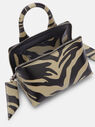 THE ATTICO ''Friday'' black and safari mini handbag Black and Safari 247WAH02EL020745