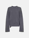 THE ATTICO Grey sweater GREY 248WCK107KW046084