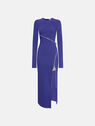 THE ATTICO Blue midi dress BLUE 248WCM158E100015