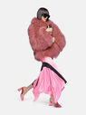 THE ATTICO Vintage rose short coat Vintage rose 248WCB44FUR2500