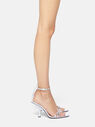 THE ATTICO ''Ester'' silver sandal SILVER 247WS815L070002