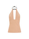 THE ATTICO Pink sand top NUDE 248WCT279E100004