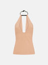 THE ATTICO Pink sand top NUDE 248WCT279E100004