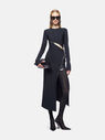 THE ATTICO Black midi dress BLACK 248WCM158E100100