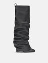 THE ATTICO ''Rea'' black tube boot BLACK 247WS820L019100