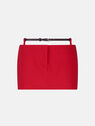 THE ATTICO Vibrant red mini skirt Vibrant red 248WCS226E100278