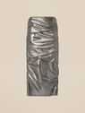 THE ATTICO Silver midi skirt SILVER 246WCS215L094002