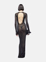 THE ATTICO Black long dress BLACK 247WCW133KPA29100