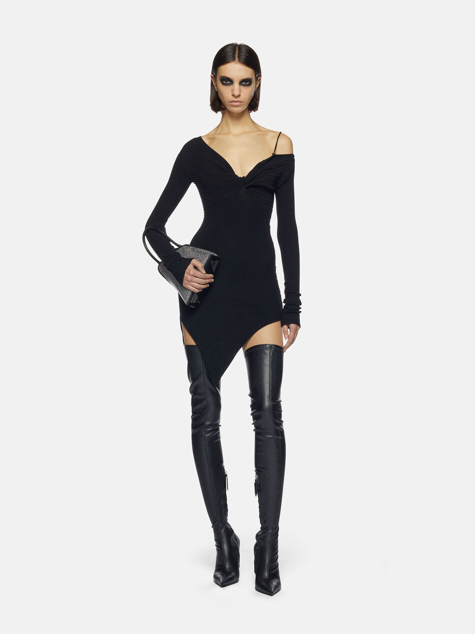 ''Desai'' black mini dress for Women | THE ATTICO®