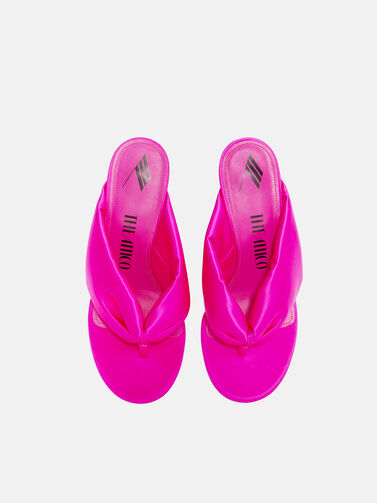 dobbelt konstruktion Serrated Rem'' fuchsia thong sandal for Women | THE ATTICO®