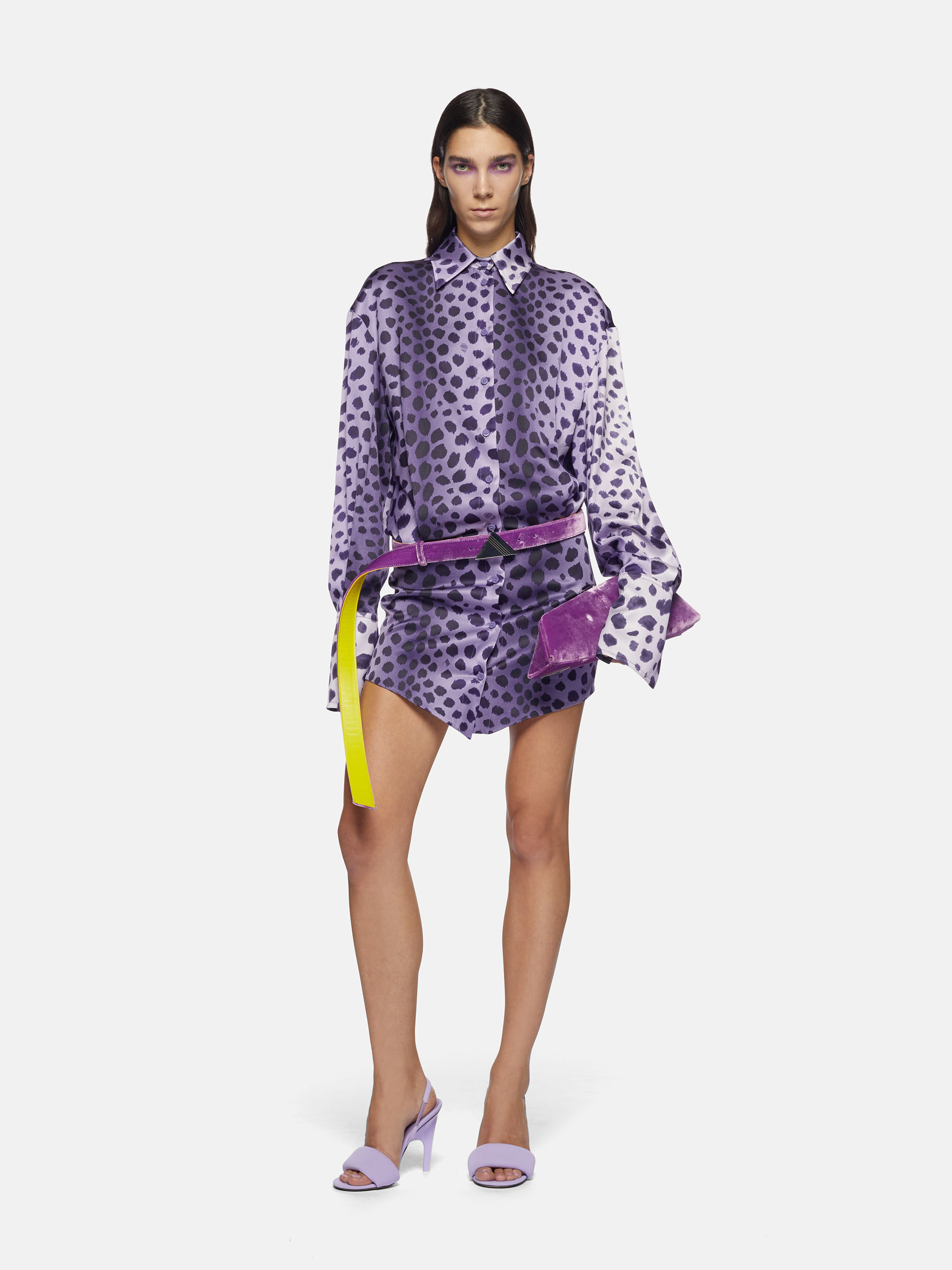 The Attico // Purple Rhinestone Button Blazer Dress – VSP Consignment