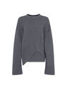 THE ATTICO Grey sweater GREY 248WCK107KW046084