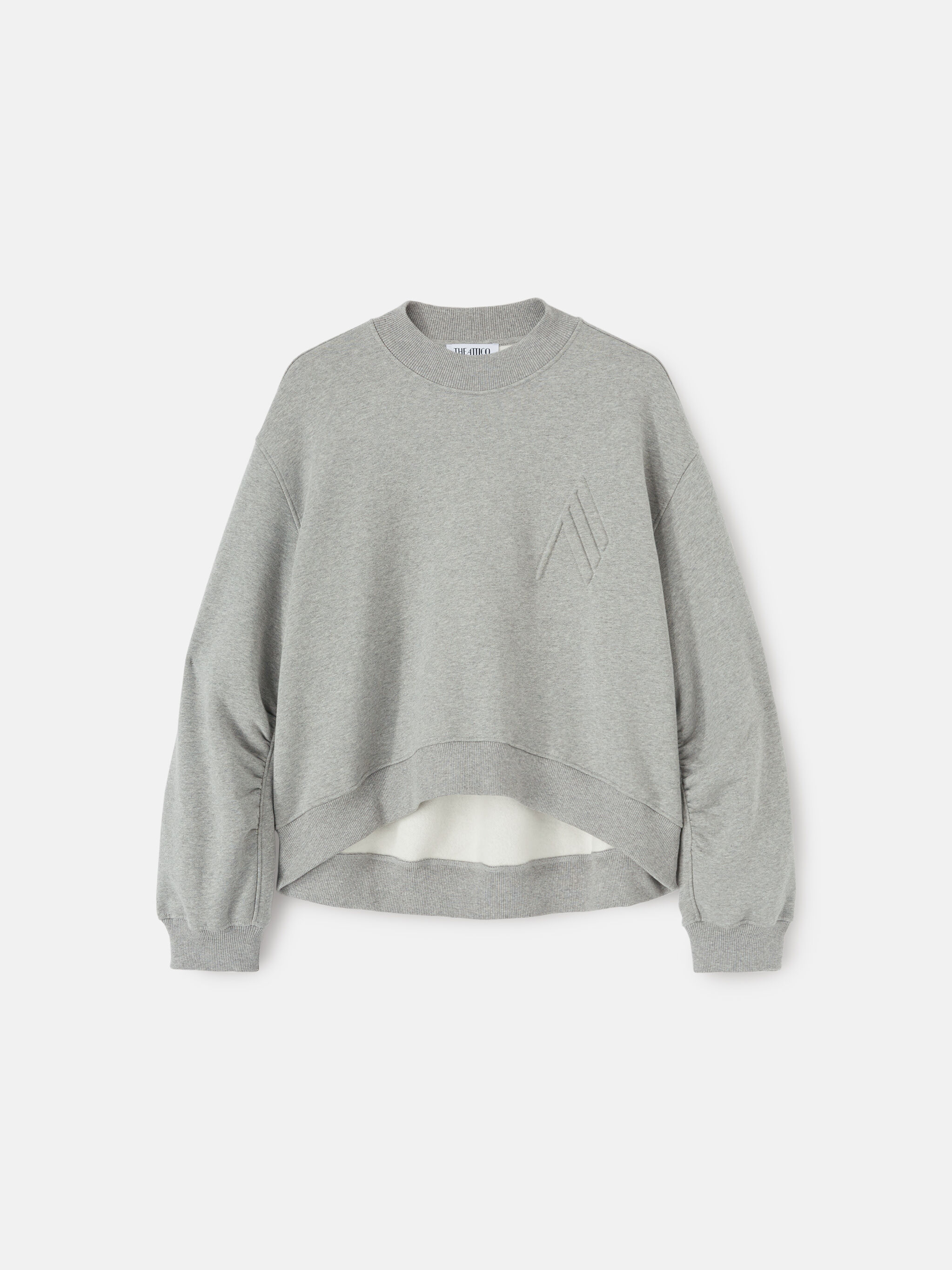 Melange grey sweatshirt for Women | THE ATTICO®