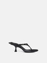 THE ATTICO ''Bes'' black sandal BLACK 248WS831L001100