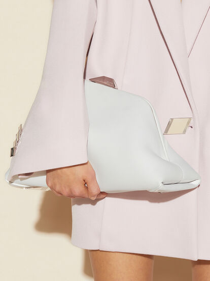 Off-White Pink Nappa Leather Pump Pouch