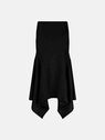 THE ATTICO Black long skirt BLACK 247WCS254JF03100