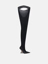 THE ATTICO ''Cheopissima'' thigh high black BLACK 246WS802PA66100