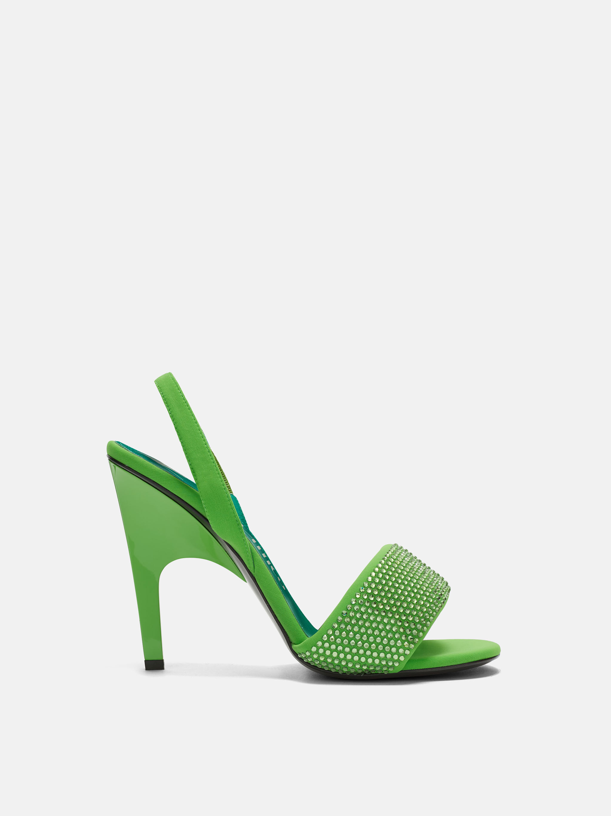 Rem'' fluo green sandal for Women | THE ATTICO®