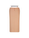 THE ATTICO Pink sand midi skirt NUDE 248WCS225E100004