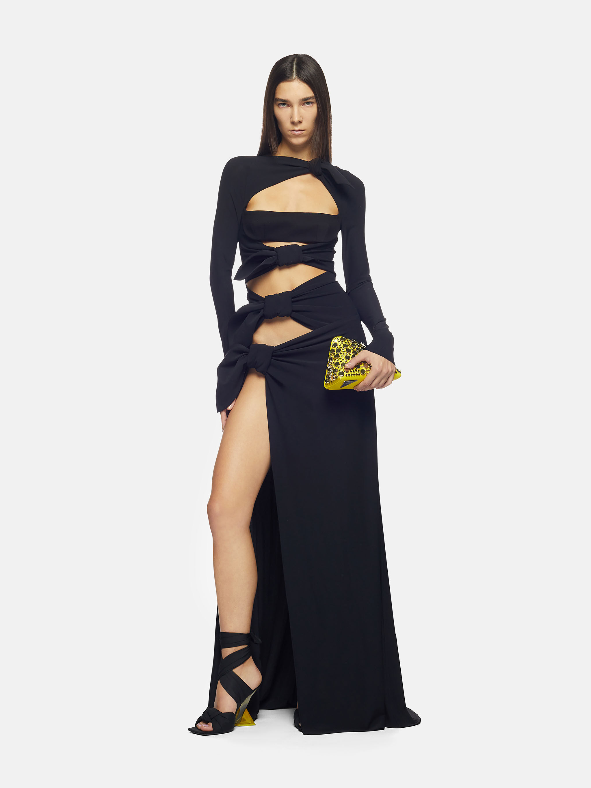 Candice'' black long dress for Women | THE ATTICO®