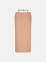 THE ATTICO Pink sand midi skirt NUDE 248WCS225E100004