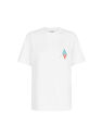 THE ATTICO ''Ibiza vista mare'' t-shirt white, bright red and light blue WHITE/RED SPEWCT355J063059