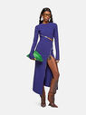 THE ATTICO Blue midi dress BLUE 248WCM158E100015