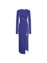 THE ATTICO Blue midi dress BLUE 248WCM158E100015