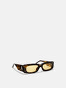 THE ATTICO ''Mini Marfa'' spotted t-shell, silver and yellow sunglasses Spotted t-shell/silver/yellow 249WAS11MET2802