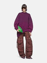 THE ATTICO ''Fern'' red and burgundy denim long pants Red/Burgundy 247WCP84D088729